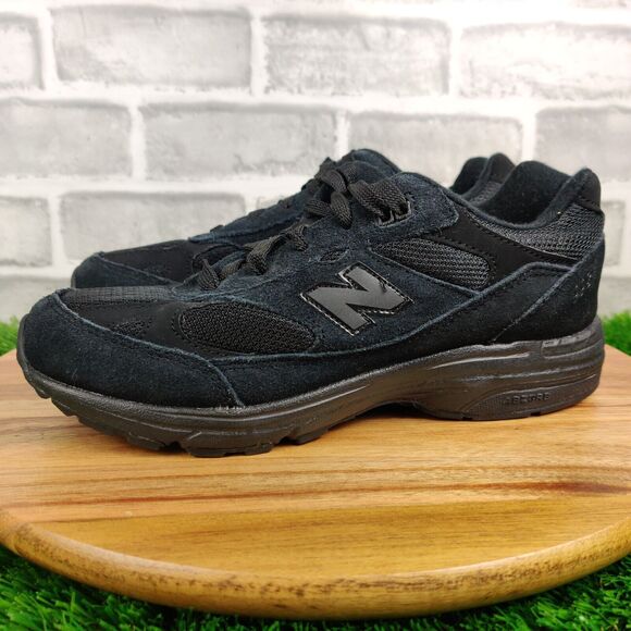 New Balance 993v1 Black Triple Black Sneakers Suede Shoes Men\'s 5 Women\'s 6.5